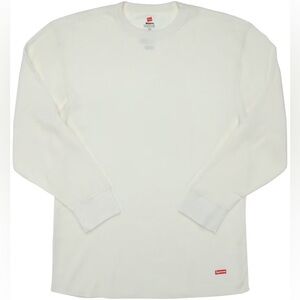 Supreme® Hanes Thermal Crew 1-Pack L/S Top in “Natural” Men’s Size XXL